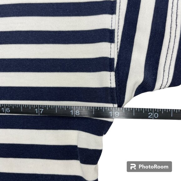 Women's J. CREW Short-Sleeve Striped Cotton Mini Dress- Size Small - Picture 9 of 15